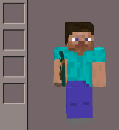 Steve with no armor