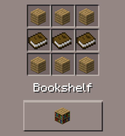 Bookshelf Minecraft Pocket Edition Canteach
